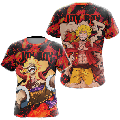 One Piece Hoodie One Piece Joy Boy Luffy T-shirt Orange Unisex