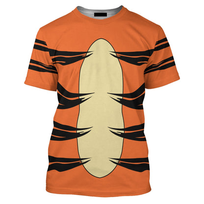 DN T-shirt Tigger Winnie The Pooh Costume T-shirt Orange Unisex Adults New Release