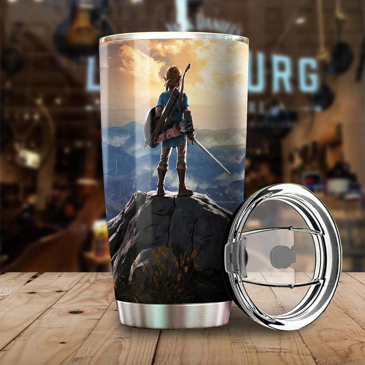 Unifinz Legend Of Zelda Tumbler Cup Link Hyrule Warrior Z Logo Tumbler Legend Of Zelda Travel Mug 2022