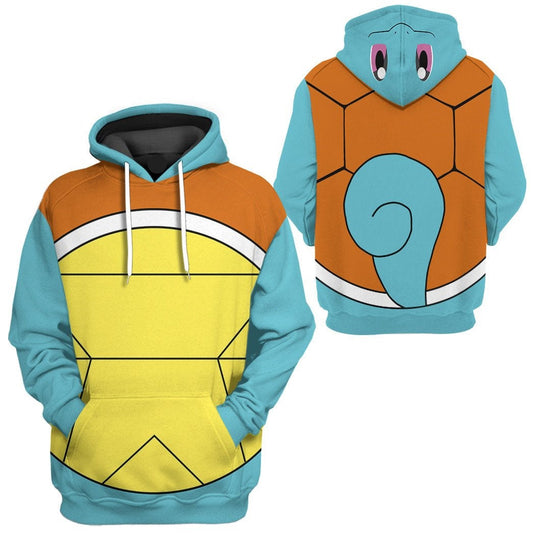 PKM Hoodie Squirtle PKM Cosplay T-shirt Sweatshirt Colorful Unisex Adults New Release