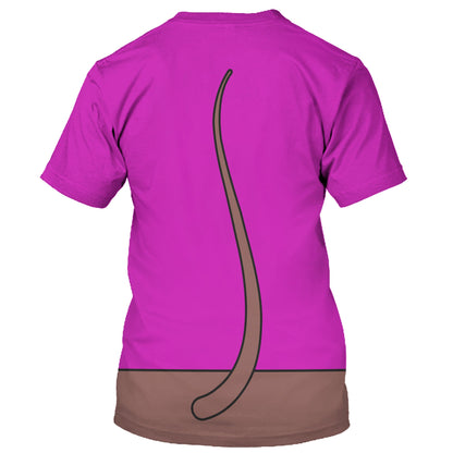 DN T-shirt Dormouse Alice In Wonderland Costume T-shirt Sweatshirt Pink Purple Unisex Adults New Release