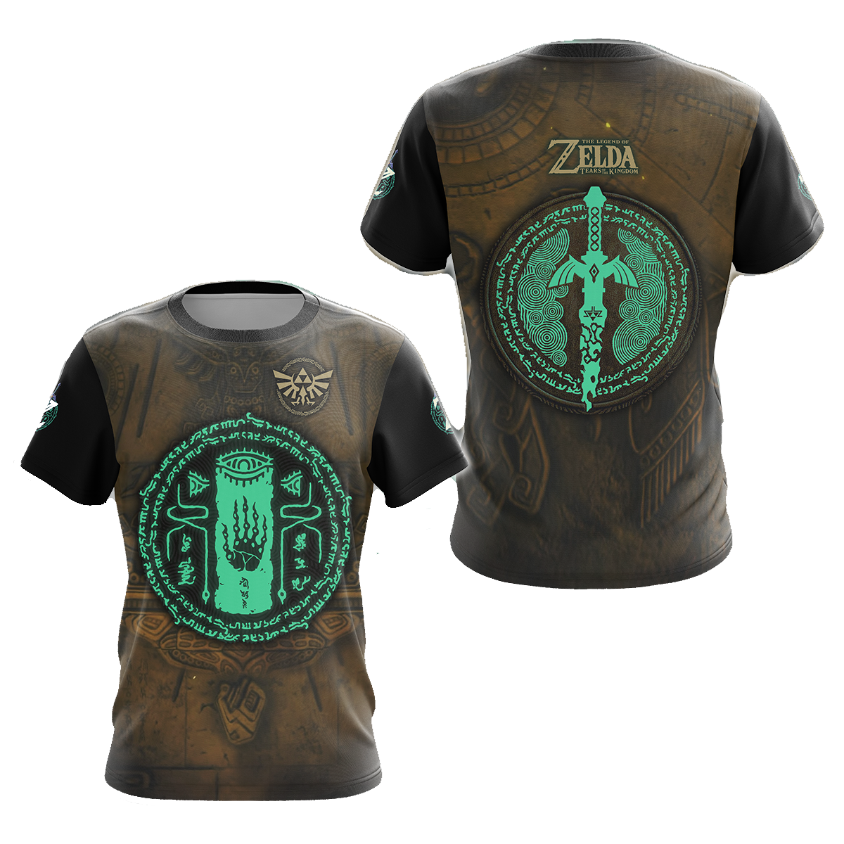 The Legend Of Zelda Hoodie Master Sword Symbol T-shirt Brown Unisex