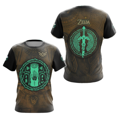 The Legend Of Zelda Hoodie Master Sword Symbol T-shirt Brown Unisex