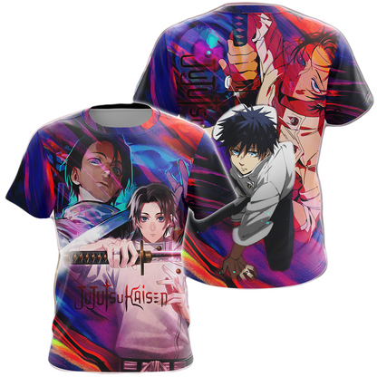 Jujutsu Kaisen Hoodie Yuta Okkotsu Character Fight T-shirt Colorful Unisex