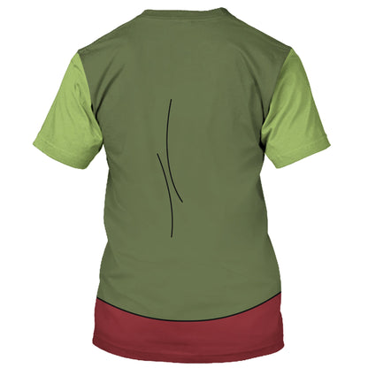 DN T-shirt Stromboli Pinocchio Costume T-shirt Sweatshirt Green Unisex Adults New Release