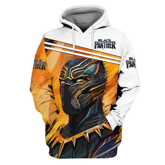 Black Panther Hoodie Black Panther Hero Painting T-shirt Colorful Unisex