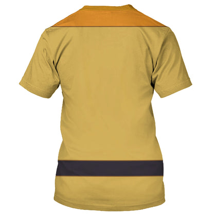 DN T-shirt Powerline A Goofy Movie Costume T-shirt Sweatshirt Yellow Unisex Adults New Release