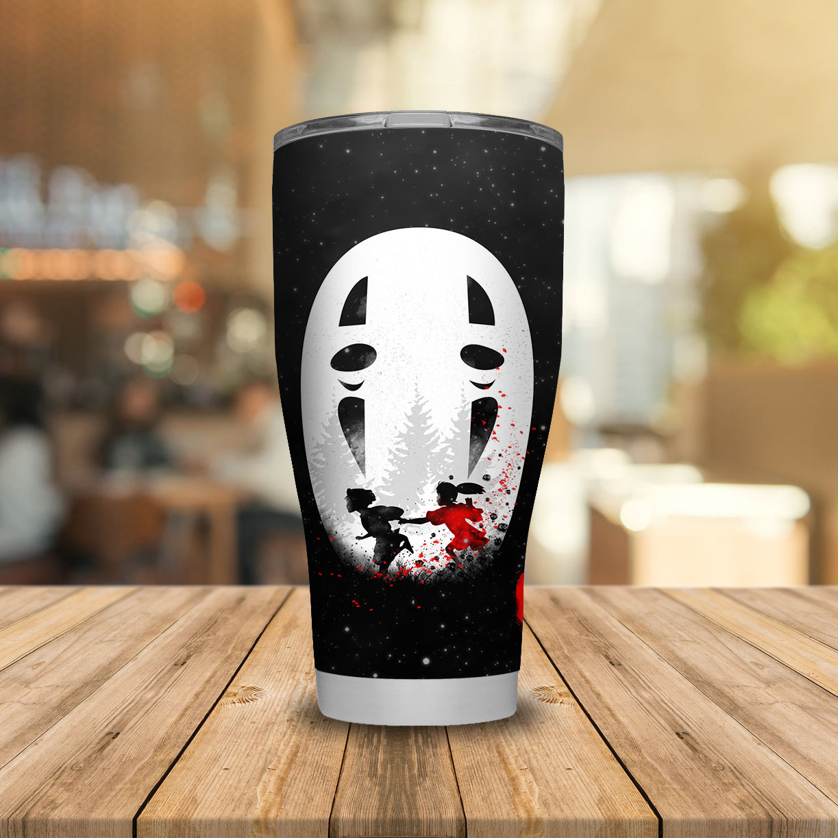 Unifinz GB TUMBLER GB SA NO FACE ANIME TUMBLER Cool High Quality GB Spirit Away TRAVEL MUG 2026