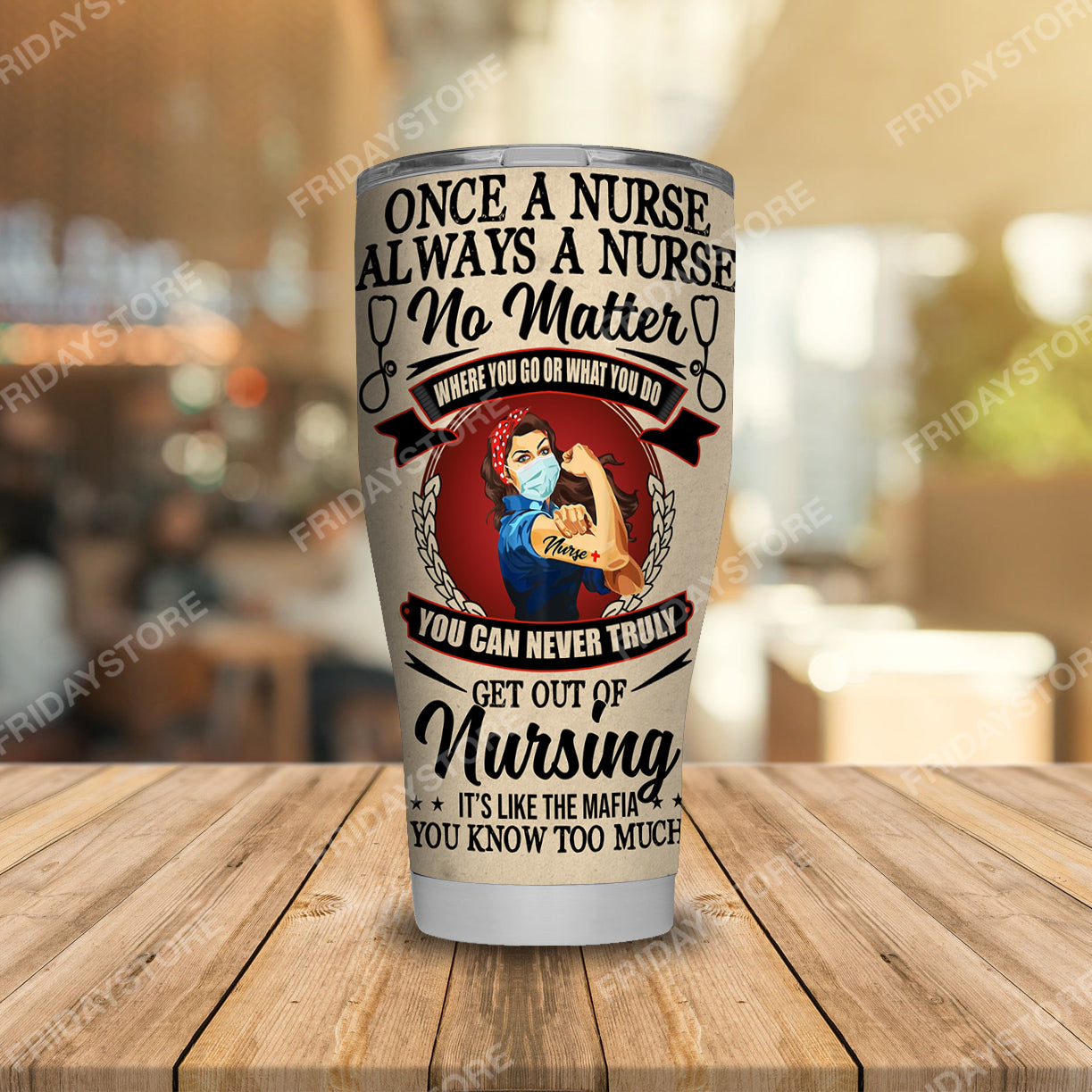 Unifinz Nurse Tumbler Nurse Knowledge Once A Nurse Always A Nurse Tumbler Awesome Nurse Travel Mug 2023