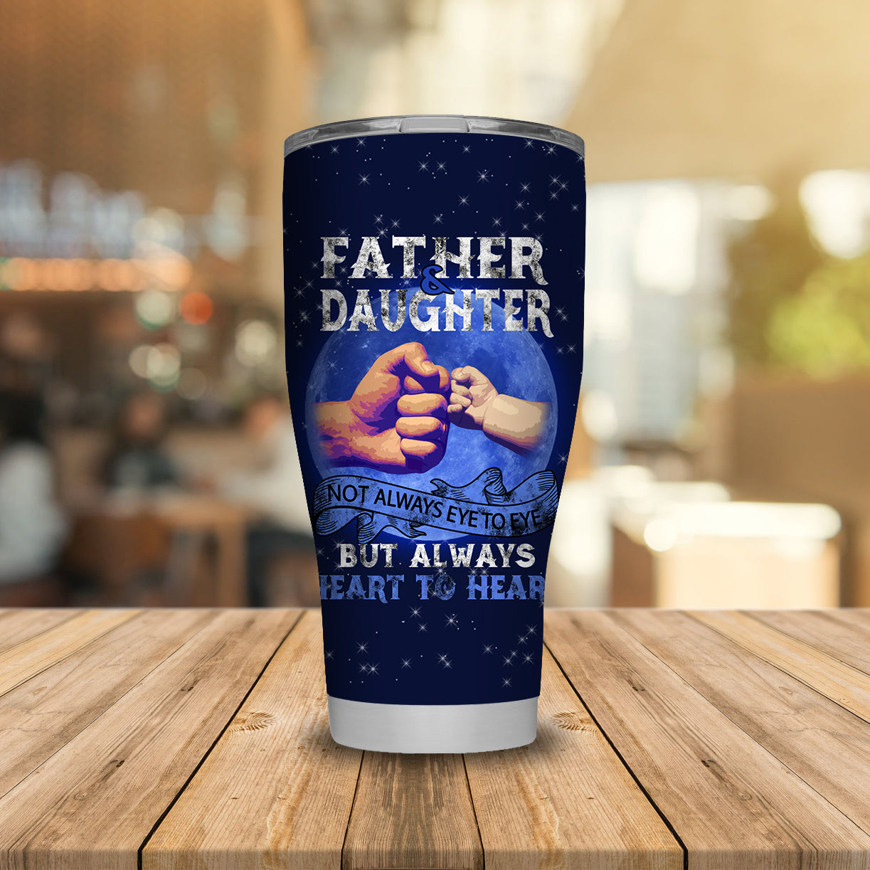 Unifinz Family Tumbler Father & Daughter Always Heart To Heart Tumbler Cup Amazing Father Travel Mug 2026