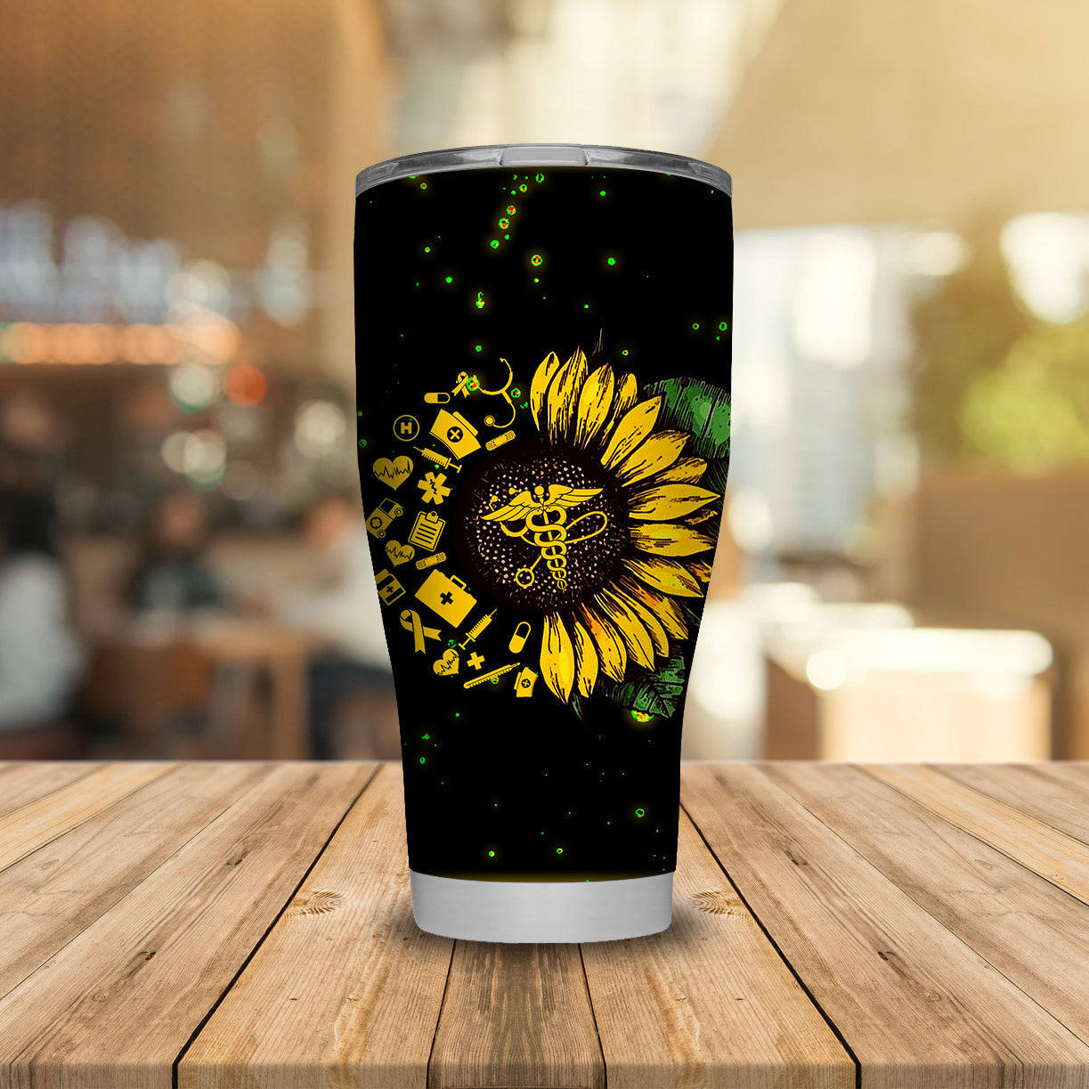 Unifinz Nurse Tumbler Love Nurse Sunflower Tumbler Cup Awesome High Quality Nurse Travel Mug 2026