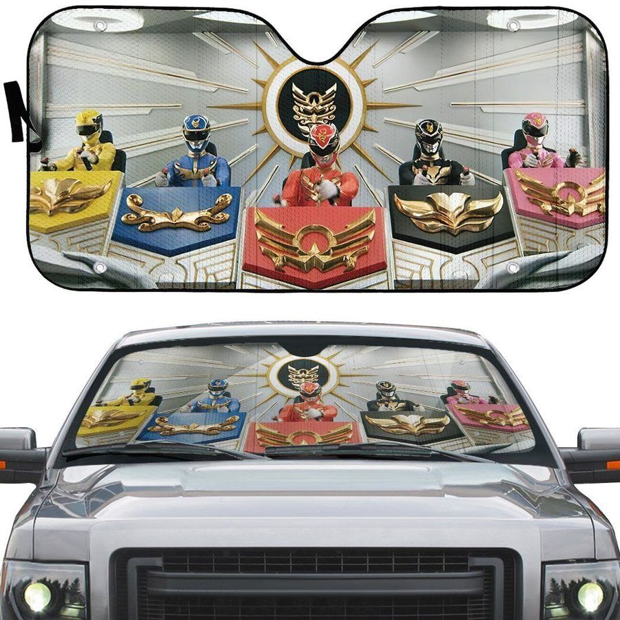 Power Ranger Car Sun Shade Megaforce Zord Cockpit Power Ranger Windshield Sun Shade