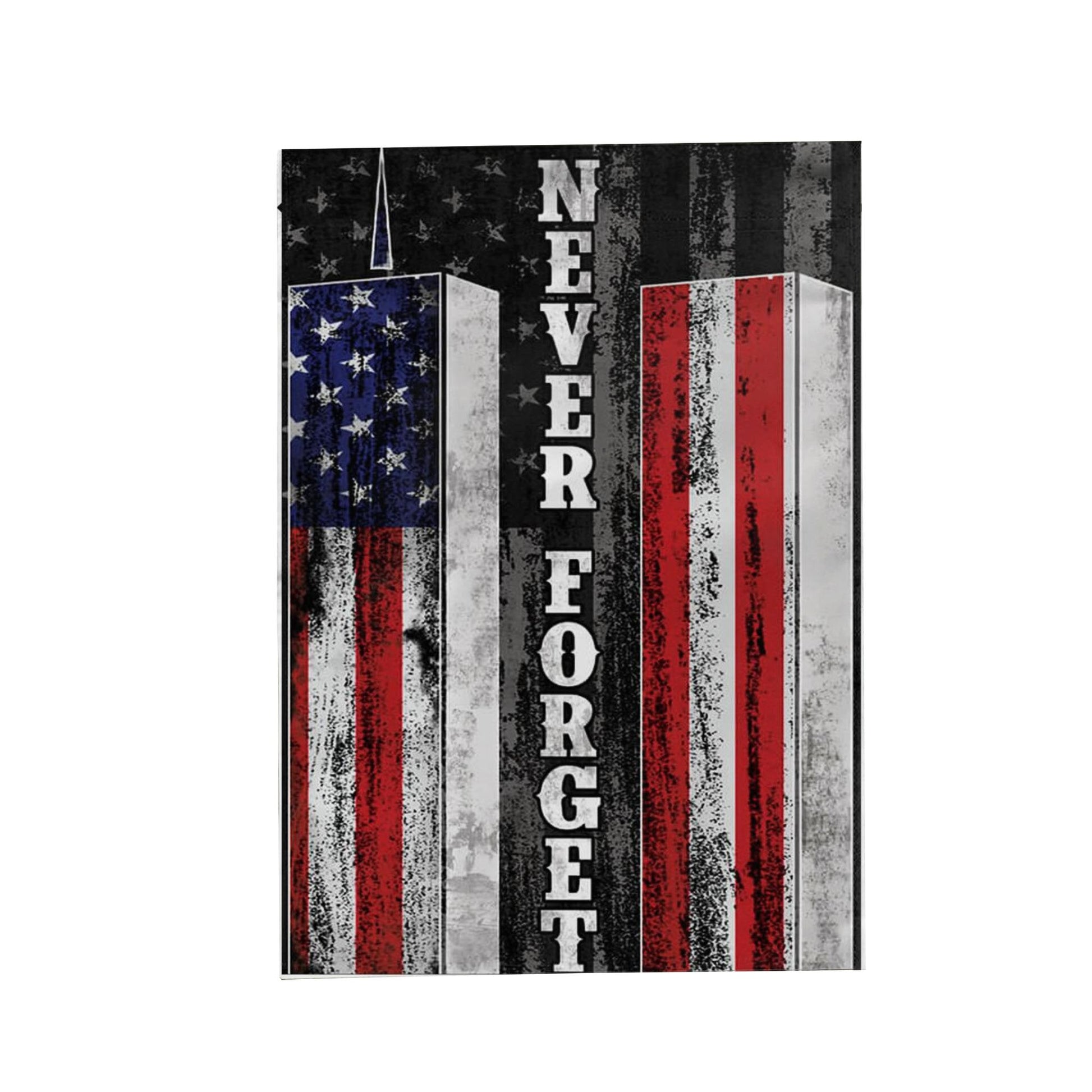 Patriot Day Garden Flag September 11th Flags Never Forget World Trade Center Towers House Flag