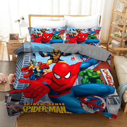 Spiderman Bedding Set MV Spiderman And Hulk Thor Duvet Covers Colorful Unique Gift