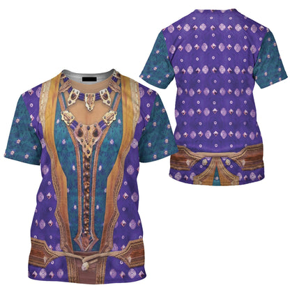 DN T-shirt Genie Human Aladdin Costume T-shirt Sweatshirt Colorful Unisex Adults New Release