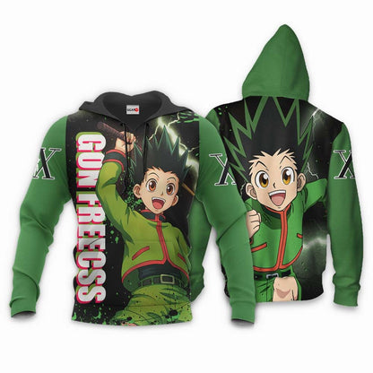 Hunter X Hunter Hoodie Gon Freecss X Green Hoodie Hunter X Hunter Merch Anime Hoodie Adult Full Print