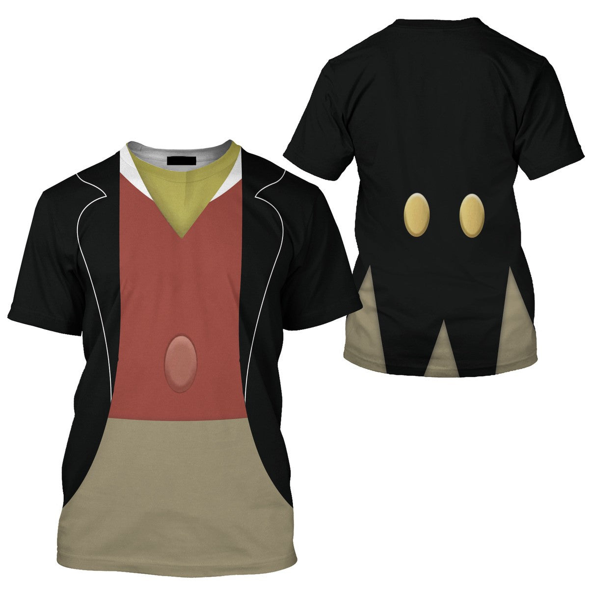 DN T-shirt Jiminy Pinocchio Costume T-shirt Colorful Unisex Adults New Release