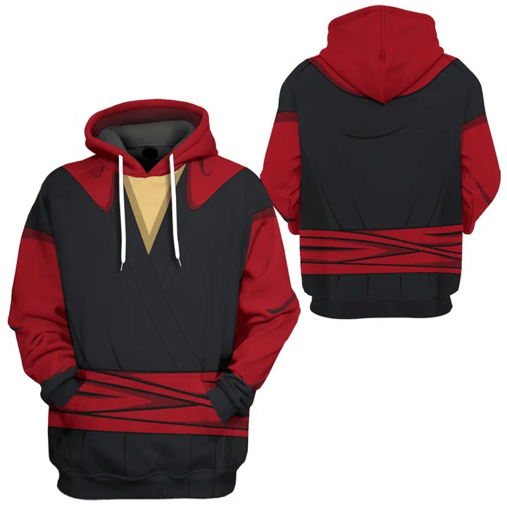 DN Hoodie Jafar Villain Costume T-shirt Red Black Unisex Adults New Release