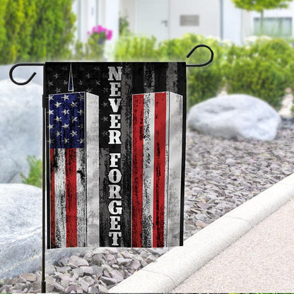 Patriot Day Garden Flag September 11th Flags Never Forget World Trade Center Towers House Flag