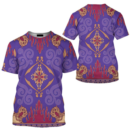 DN T-shirt Magic Carpet Aladdin Costume T-shirt Colorful Unisex Adults New Release