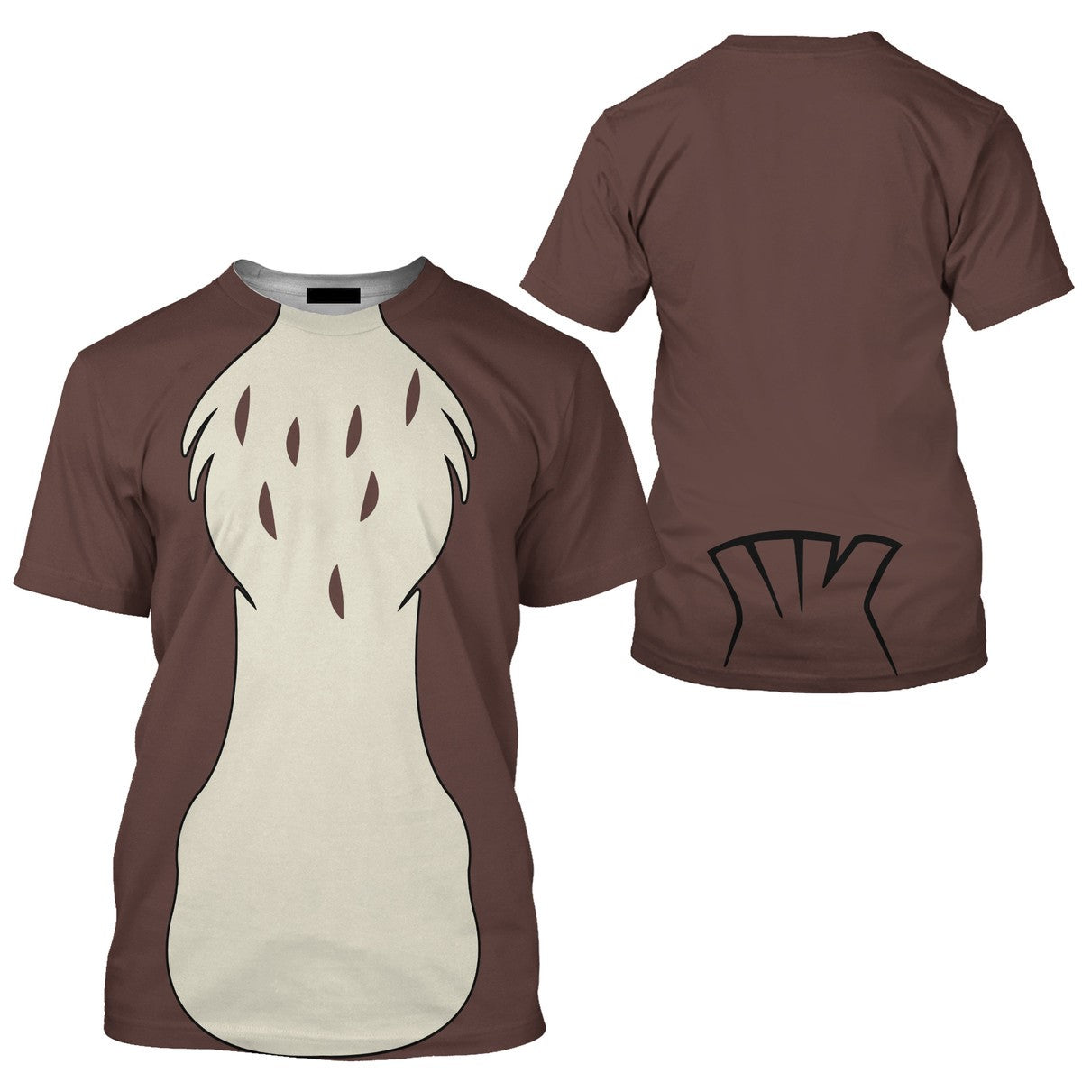DN T-shirt Owl Winnie The Pooh Costume T-shirt Brown Unisex Adults New Release