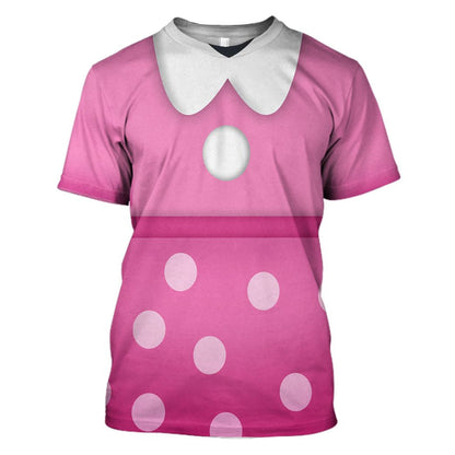 DN Hoodie DN Minnie Costume T-shirt Pink Unisex Adults New Release