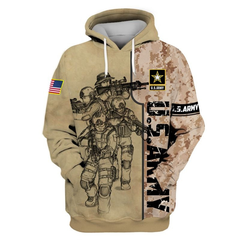 Unifinz U.S Army Veteran Hoodie Military Hoodie Apparel Soldiers Brothers 3D Cool High Quality Shirt U.S Army Apparel 2022