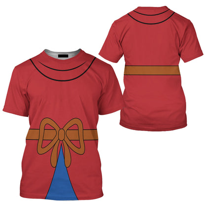 DN T-shirt DN Fantasia Wizard MM Costume T-shirt Sweatshirt Red Unisex Adults New Release