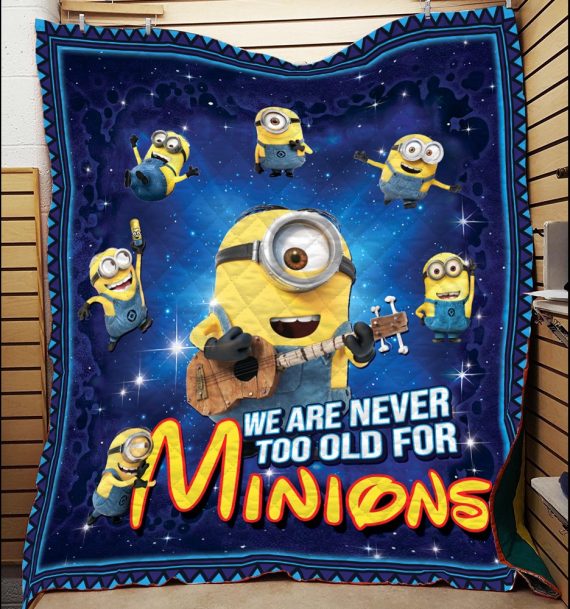 Unifinz Minions Quilt We Are Never Too Old Minions Cartoon Banana Quilt Awesome Minions Quilt 2023