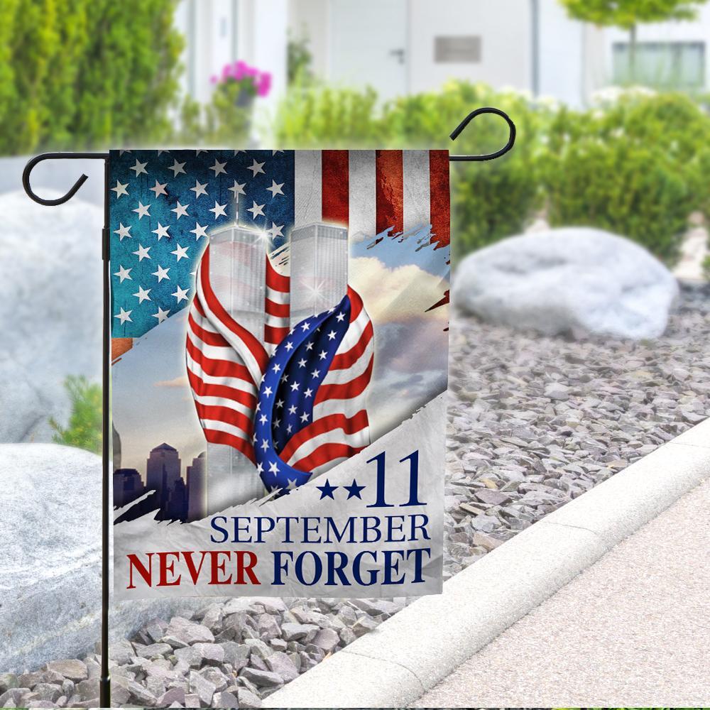 Patriot Day Garden Flag September 11th Flag September 11th Never Forget World Trade Center House Flag