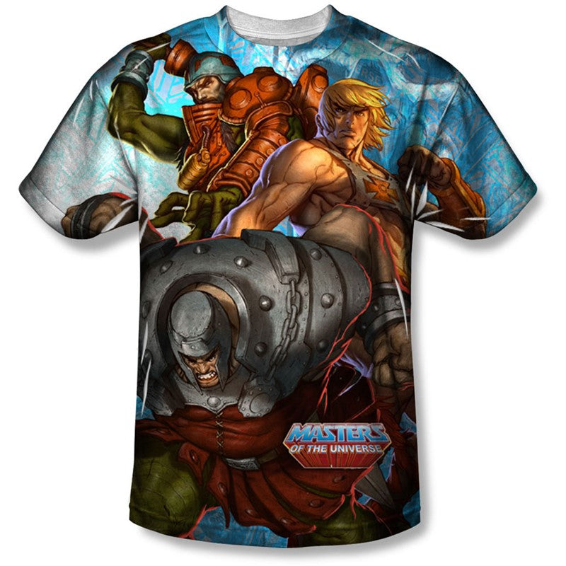 He-Man And The Masters Of The Universe T-shirt Heroes And Villains Graphic T-shirt Colorful Unisex