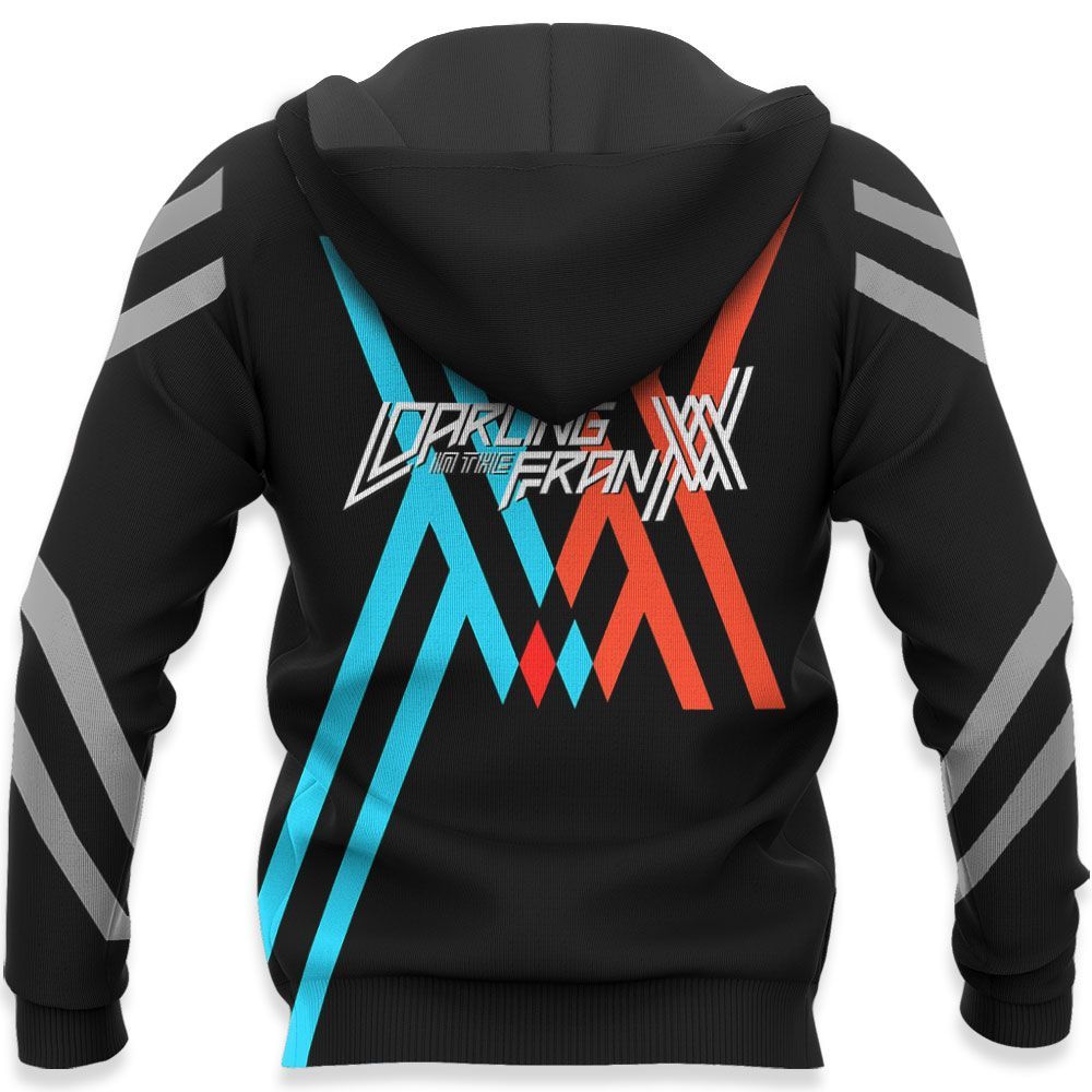 Darling In The Franxx Hoodie Code 002 Zero Two Black Hoodie Anime Hoodie Adult Full Print