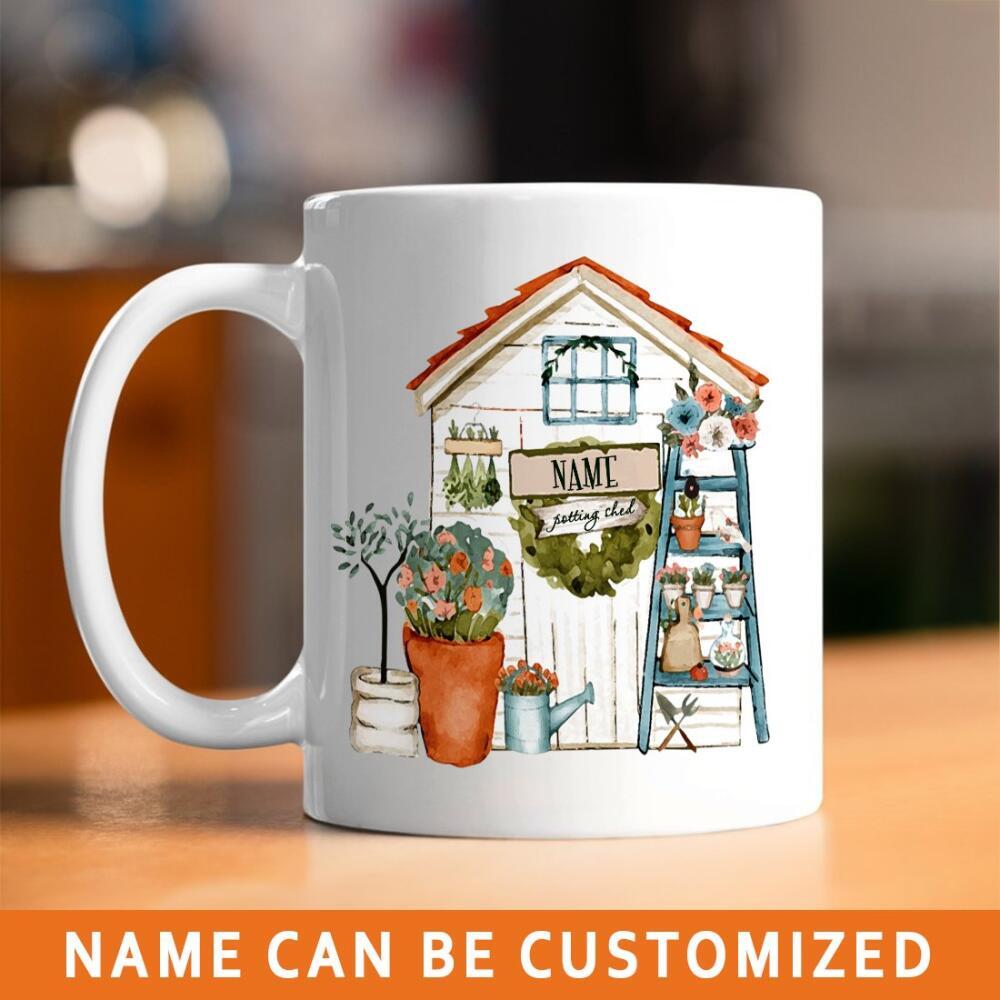 Personalized Gardening Mug Custom I Will Be In My Office Mug 11 oz White