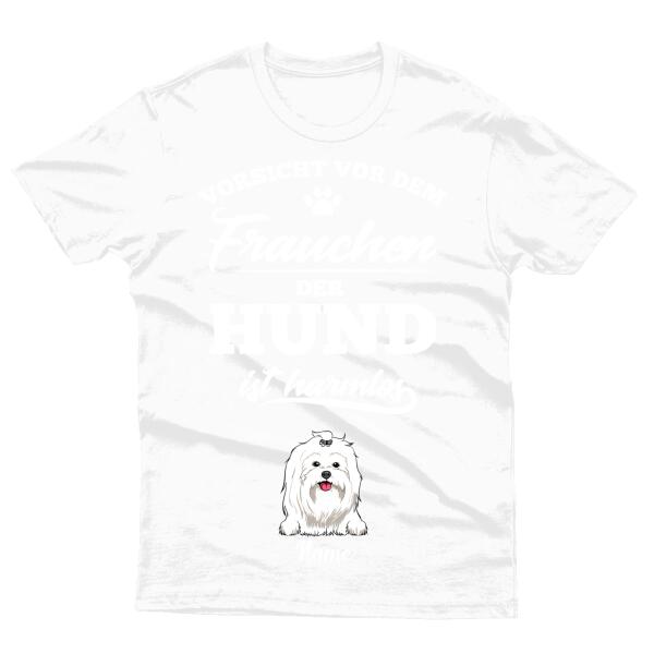 Unifinz Hund Tshirt Vorsicht Vor Dem Frauchen Der GD11