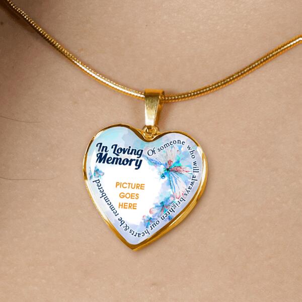 Personalized Memorial Heart Necklace In Loving Memory For Mom Dad Grandma Daughter Son Custom Memorial Gift M253.2