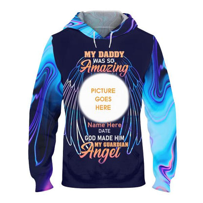 Personalized Memorial Hoodie My Daddy Was So Amazing For Dad Custom Memorial Gift M434