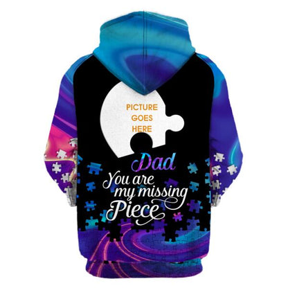 Personalized Memorial Hoodie You Are My Missing Piece For Mom, Dad, Grandpa, Son, Daughter Custom Memorial Gift M453