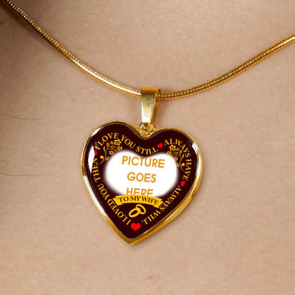 Personalized Valentine Wife Heart Necklace To My Wife I Love You Then For Wife Custom Family Gift F76