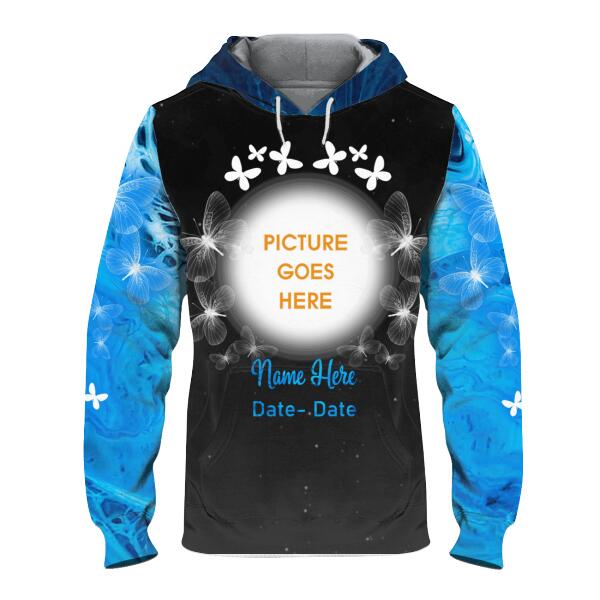 Personalized Memorial Hoodie Those We Love Don't Go Away For Mom, Dad, Grandpa, Son, Daughter Custom Memorial Gift M469