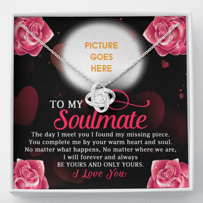 Personalized Valentine Wife Love Knot Necklace To My Soulmate Gift For Wife Girlfriend Custom Family Gift F79