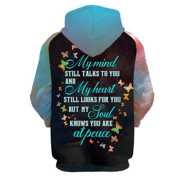 Personalized Memorial Hoodie I Will Carry You With Me For Mom, Dad, Grandpa, Son, Daughter Custom Memorial Gift M473