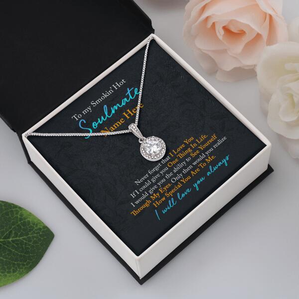 Personalized Valentine Eternal Hope Necklace To My Smokin Hot Wife Gift For Wife Custom Family Gift F105