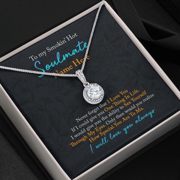 Personalized Valentine Eternal Hope Necklace To My Smokin Hot Wife Gift For Wife Custom Family Gift F105