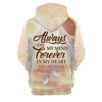 Personalized Memorial Hoodie Forever Remembered In Loving Memory For Mom, Dad, Grandpa, Son, Daughter Custom Memorial Gift M501