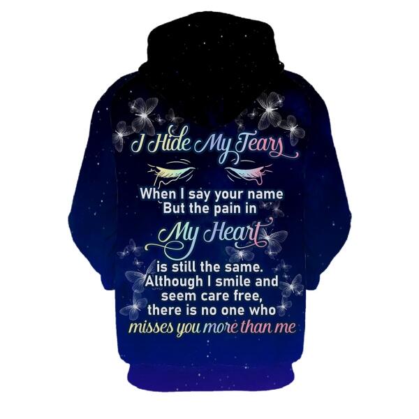 Personalized Memorial Hoodie My Heart Wasn't Ready For Mom, Dad, Grandpa, Son, Daughter Custom Memorial Gift M497