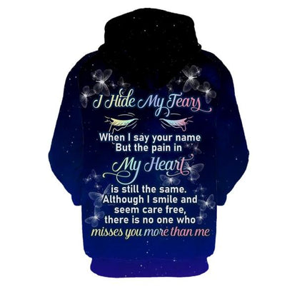 Personalized Memorial Hoodie My Heart Wasn't Ready For Mom, Dad, Grandpa, Son, Daughter Custom Memorial Gift M497