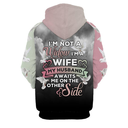 Personalized Memorial Hoodie I'm Not A Widow For Wife Loss Of Husband Custom Memorial Gift M514