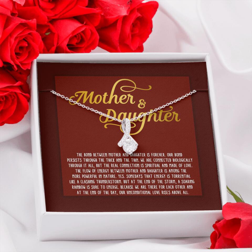 Personalized Mom Alluring Beauty Necklace The Bond Between Mother Daughter Gift For Mom Custom Family Gift F127