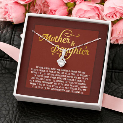 Personalized Mom Alluring Beauty Necklace The Bond Between Mother Daughter Gift For Mom Custom Family Gift F127