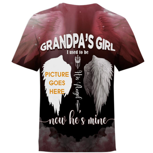 Personalized Memorial Shirt Grandpa's Girl Loss Of Grandpa Custom Memorial Gift M540